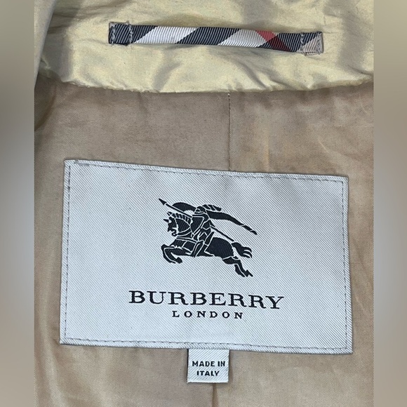 BURBERRY LONDON McKayla Trench Coat Gold/Tan Size 6R UK, 4 US - Picture 11 of 16
